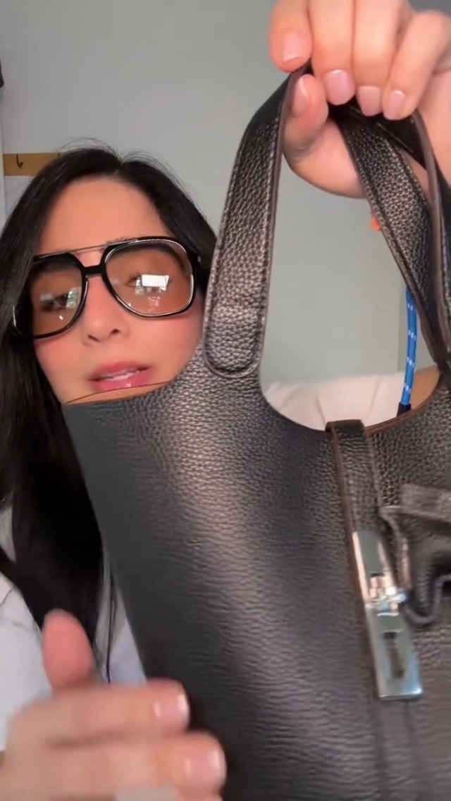Bolso Tote para mujer con patrón de cocodrilo miniatura 7