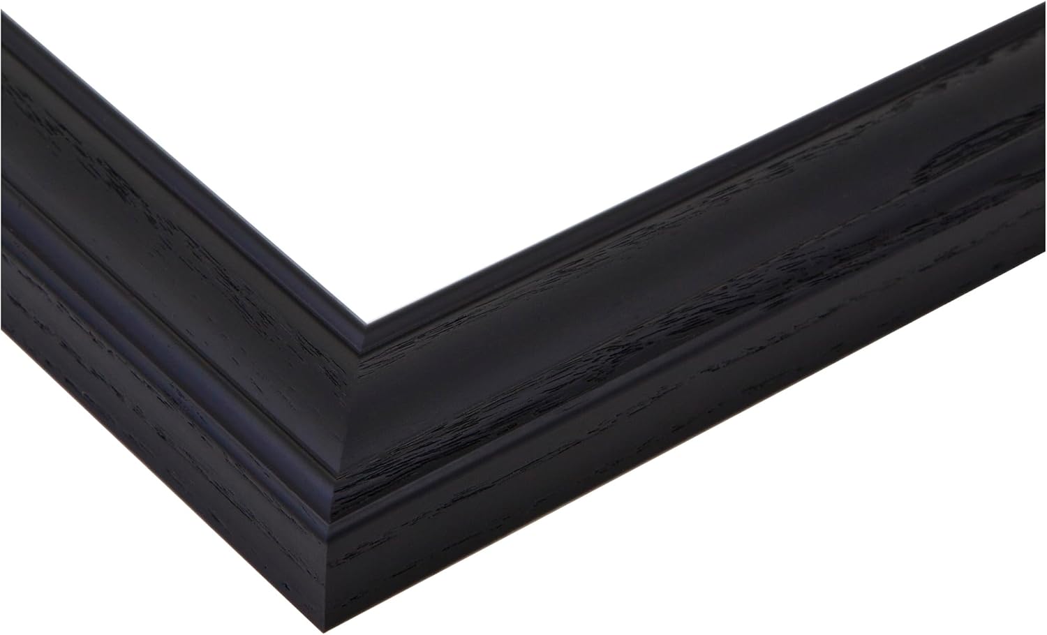 ArtToFrames 14x39 Inch Black Picture Frame, This 1.25 Inch Custom Poster Frame is Galleria Noir - Comes with Economy Acrylic and Corrugated Backing (2WOM0066-59504-YBLK-14x39)