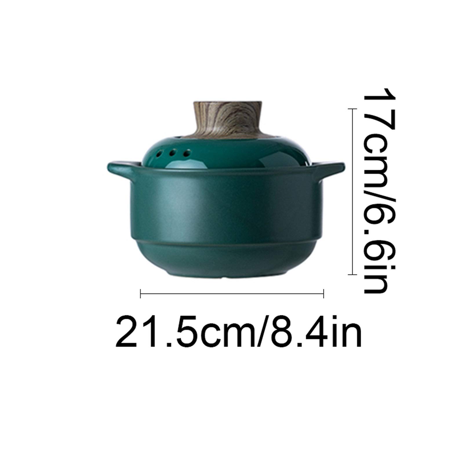 Pentola In Argilla Per Stufati E Zuppe - Vaso In Ceramica Smaltata 2Qt, Resistente Al Calore Per Cucina Lenta