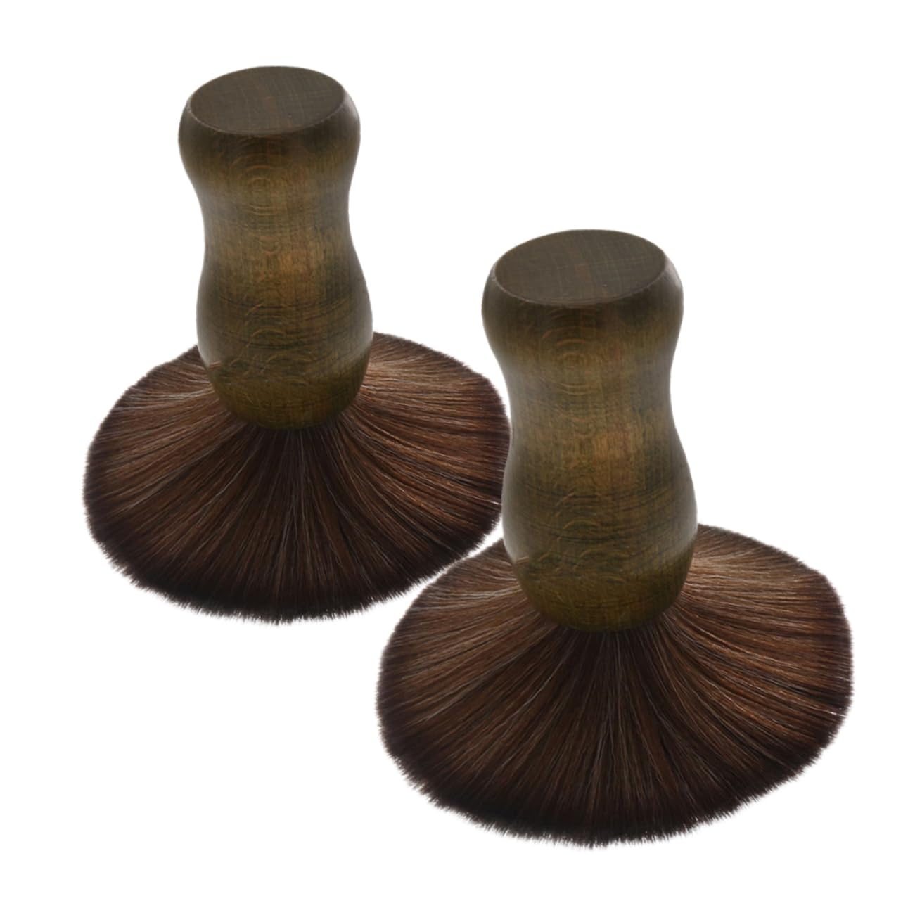2 Pezzi Spazzola Pulizia Puntina Vinile in Legno Morbido