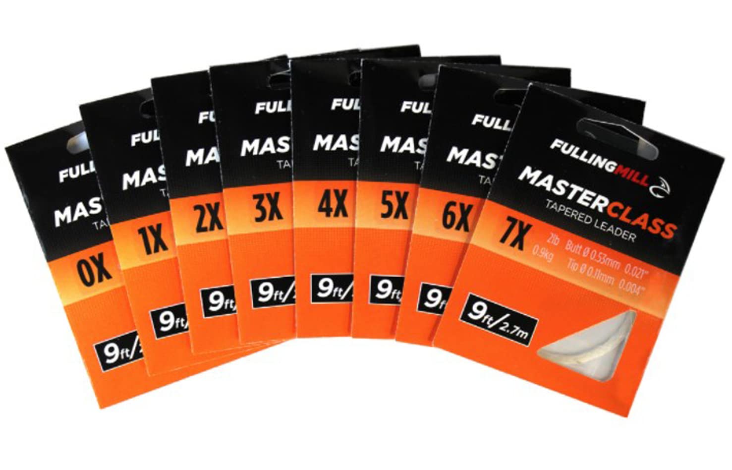Fulling Mill Masterclass Nylon Tapered Leader. 9ft. (4X 5lb)