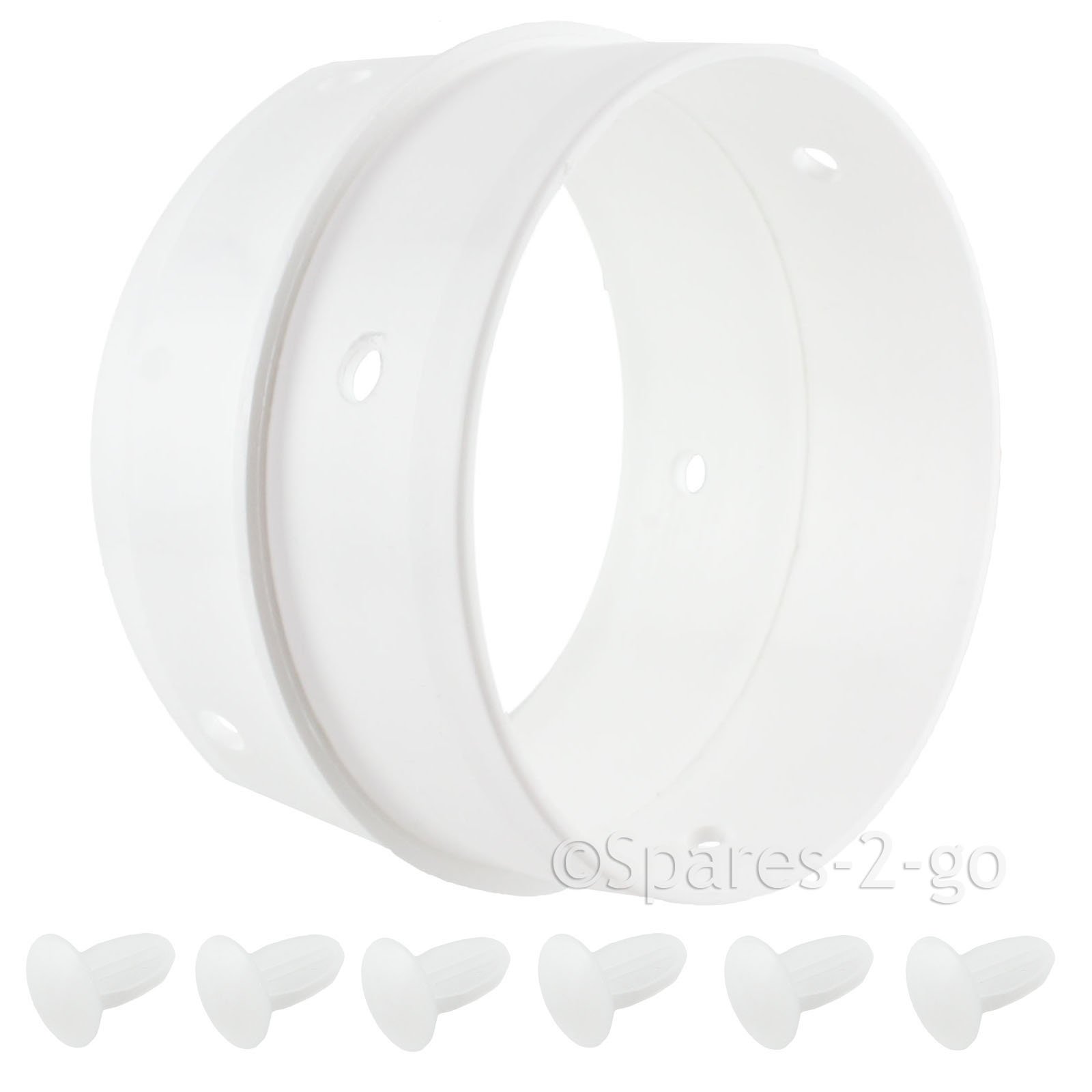 SPARES2GO Universelle Kondensator-Entlüftungsbox für Wäschetrockner + extra Langer 6 m Entlüftungsschlauch (100 mm)