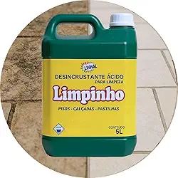 Ácido Muriático Linhal 5L Desincrustante Profissional Desencarde e Limpa Pisos e Pedras Porosas