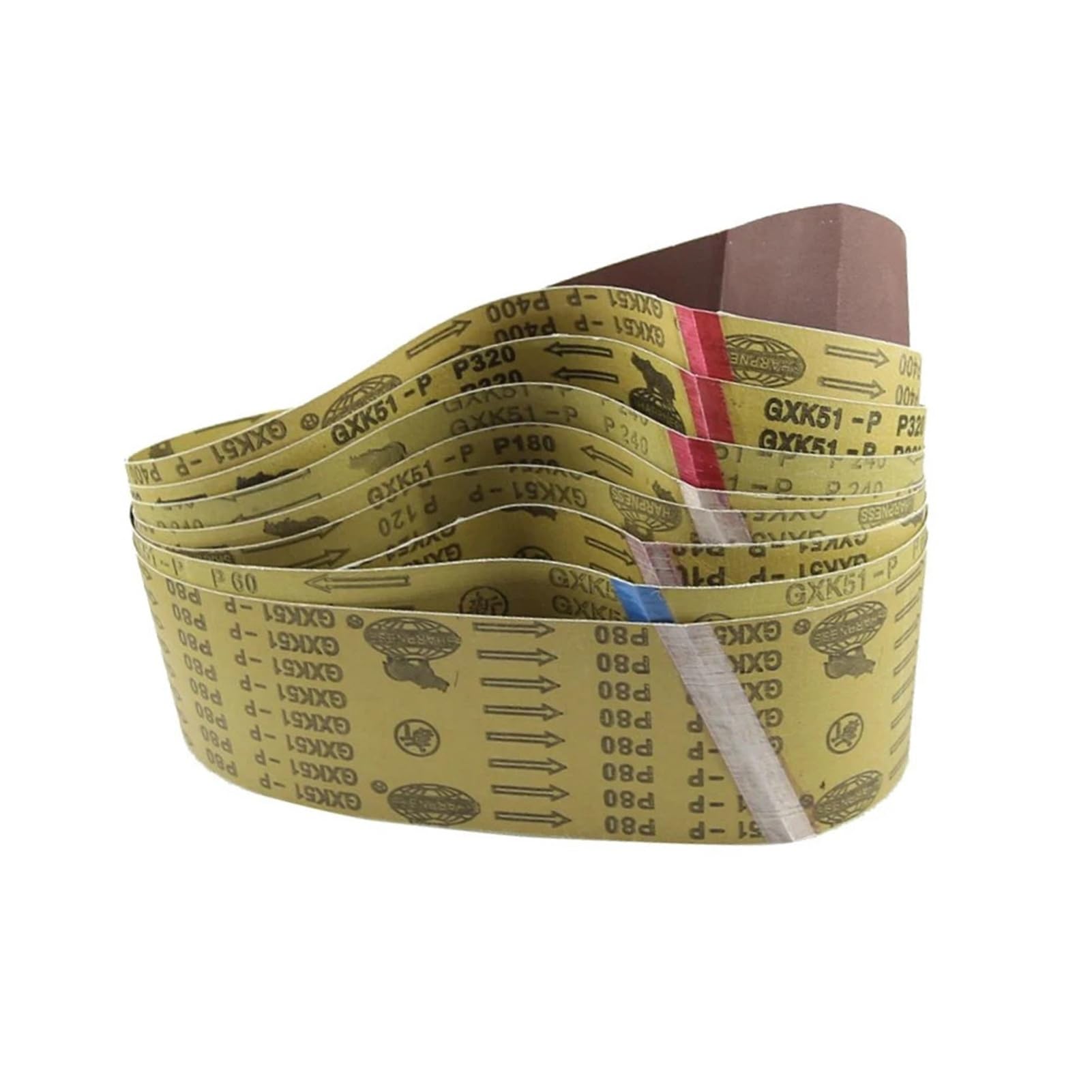 Nastri abrasivi da 5 pezzi 915x100 mm P40-P1500 for levigatrice da 4"x36" - Banda abrasiva resistente e versatile(P100)