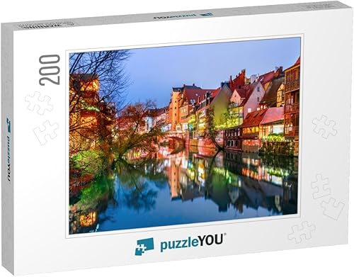 Miniatura 3 de Nuremberg, casco antiguo histórico en el río Pegnitz Franconia... rompecabezas con 1000 piezas