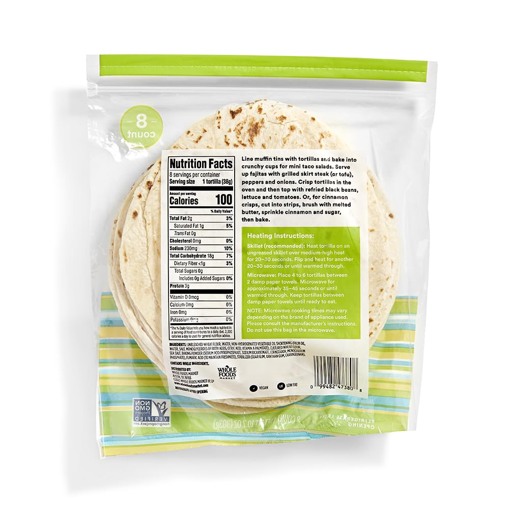 365 by Whole Foods Market Flour Tortillas 10 7 OZ — view 2