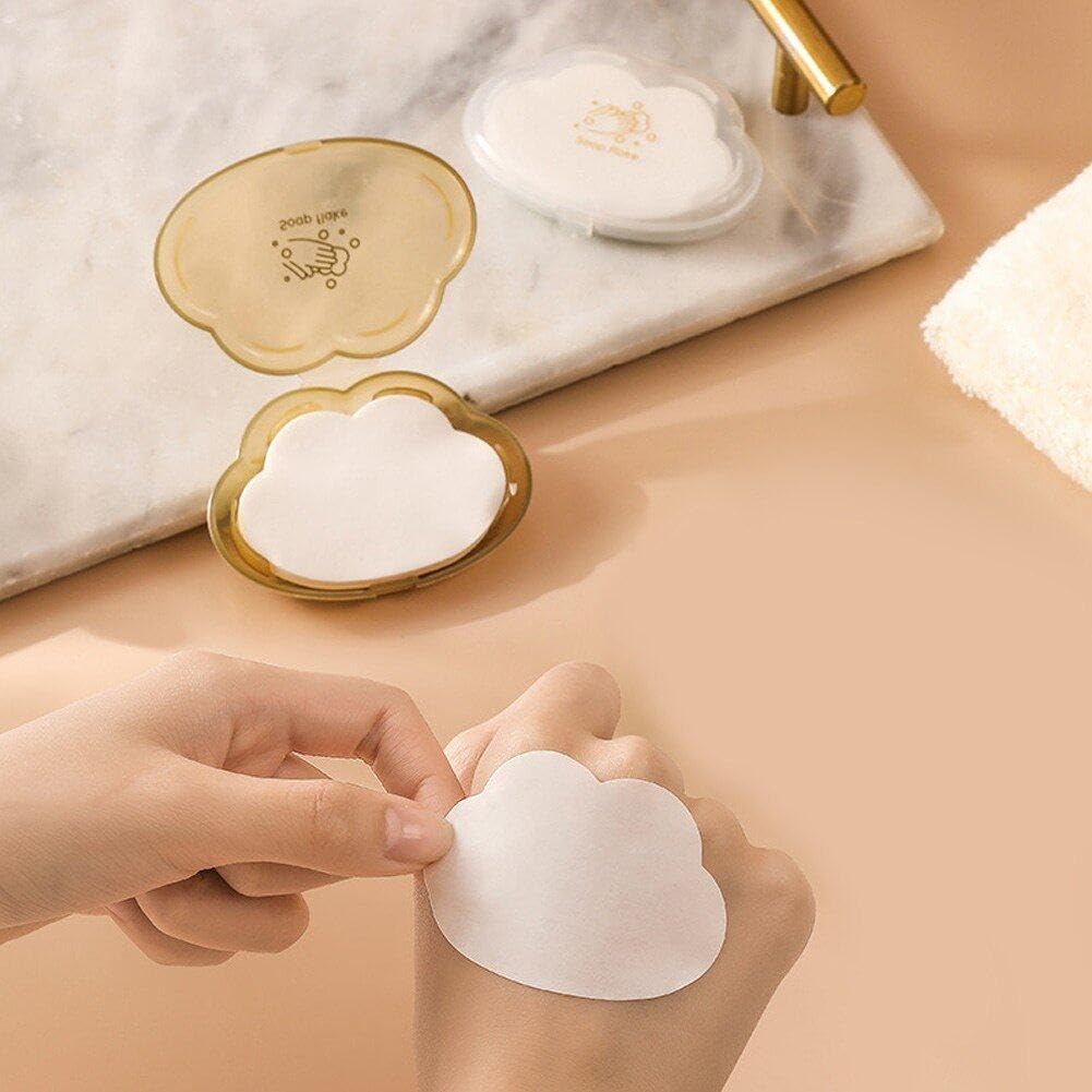 Feuilles De Savon Voyage Parfumées – 50 Pièces, Mini Savon à Main Pour Camping, Rando Et Déplacements