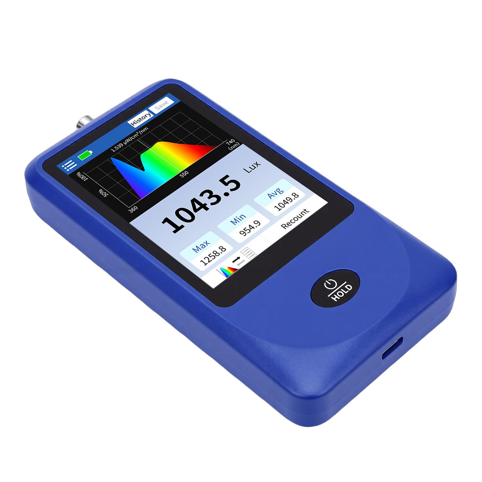 Jeffergarden Lichtspektrum-Messgerät, Handspektrometer für