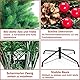 Künstlicher Weihnachtsbaum -mit 40 DIY Weihnachtsbaumschmuck,180cm Tannenbaum 800 Spitzen Metallständer Einfacher Aufbau Christbaum Kunstbaum Grün Weihnachtsbaum künstlich Christmas Tree