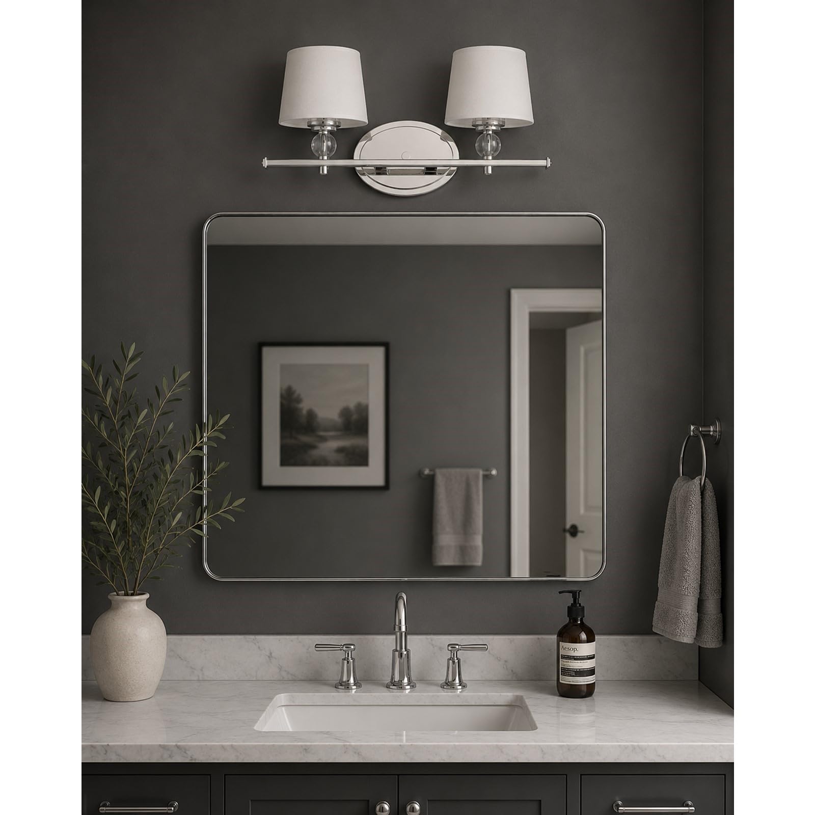 Maxim Lighting Rondo 2-Light Bath Vanity Polished Nickel