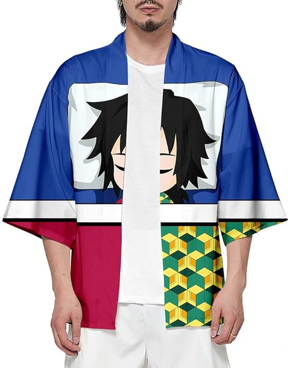 Amazon Houmary 和式パーカー 鬼滅の刃 羽織 メンズ レディース 7分袖 開襟シャツ 和服 お祭り ファッション 日焼け止め服 日常 アニメ コミック 無地 ゆったり おしゃれ プレゼント 上着 コート ジャケット 通販