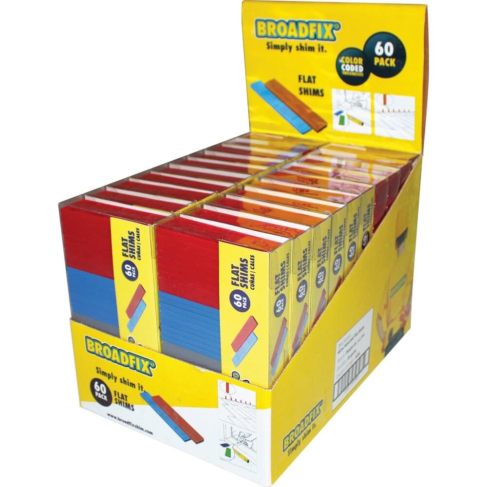 Broadfix Shim Flat Plastic - 60 Pack -1