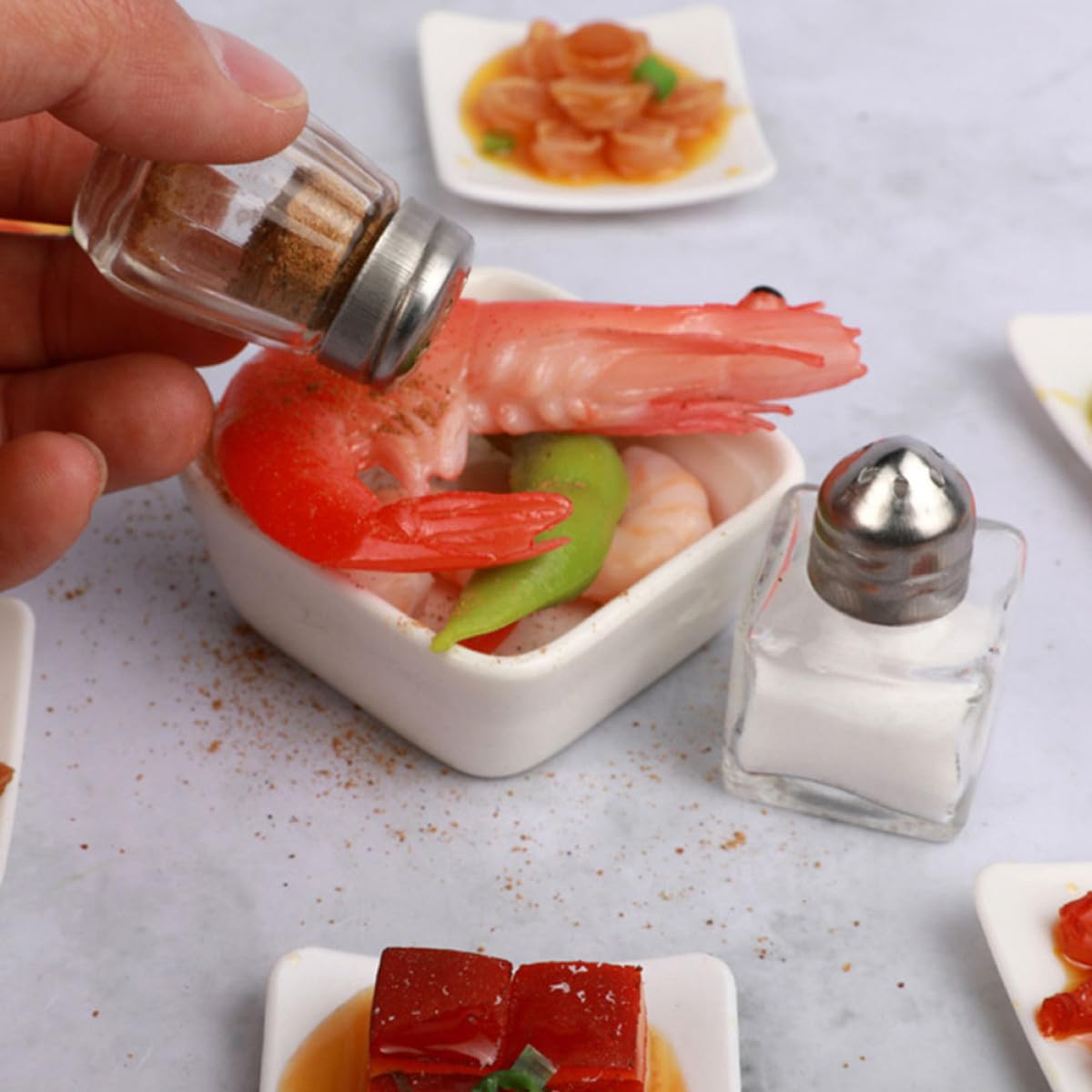 Lot de 10 pots à épices portables en verre et en fer, pour épices fraîches, cuisine, barbecue, idéal pour une pendaison de crémaillère
