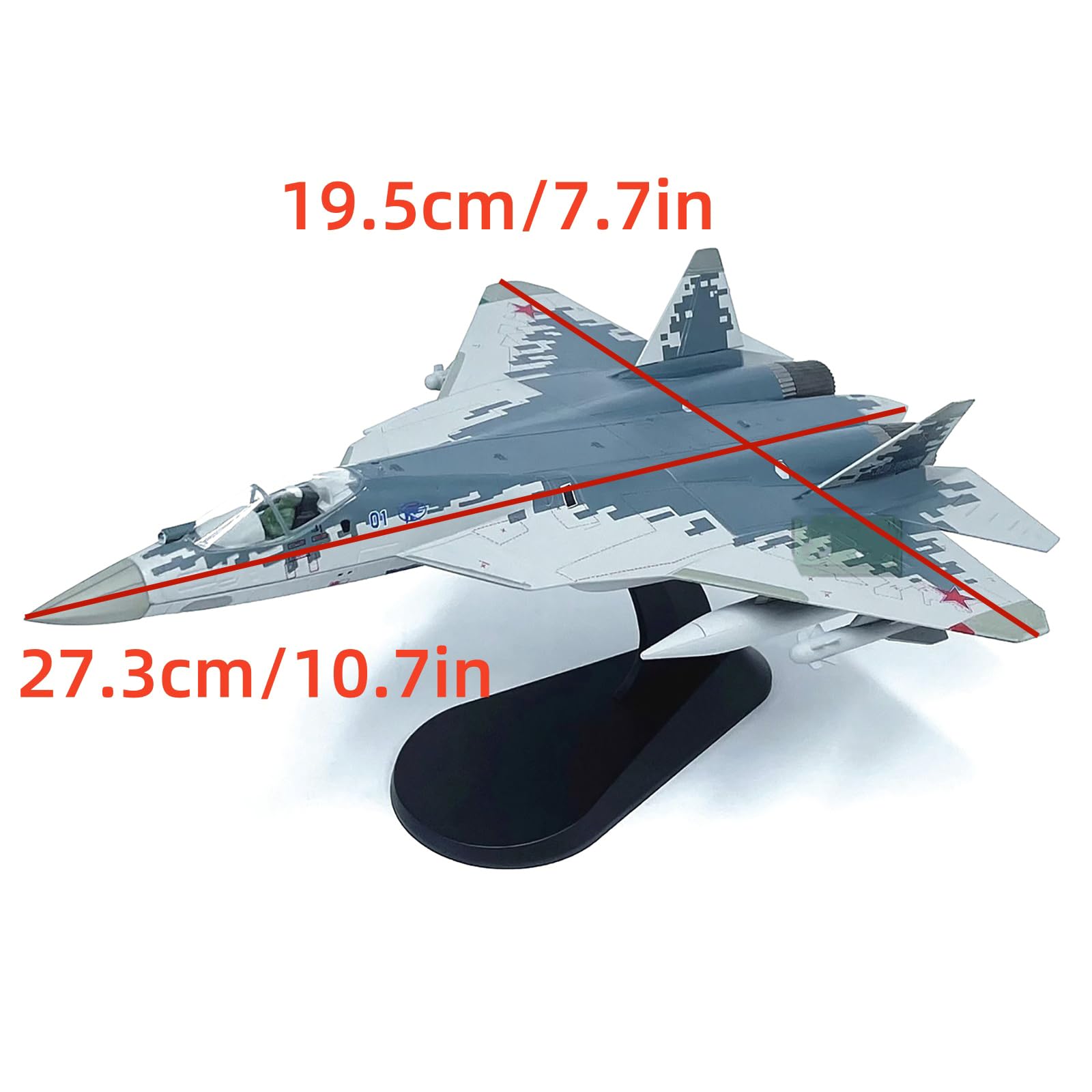 Amazon.co.jp: アロイ 1/72 ロシア空軍 スホーイ Su-57 戦闘機 ダイ