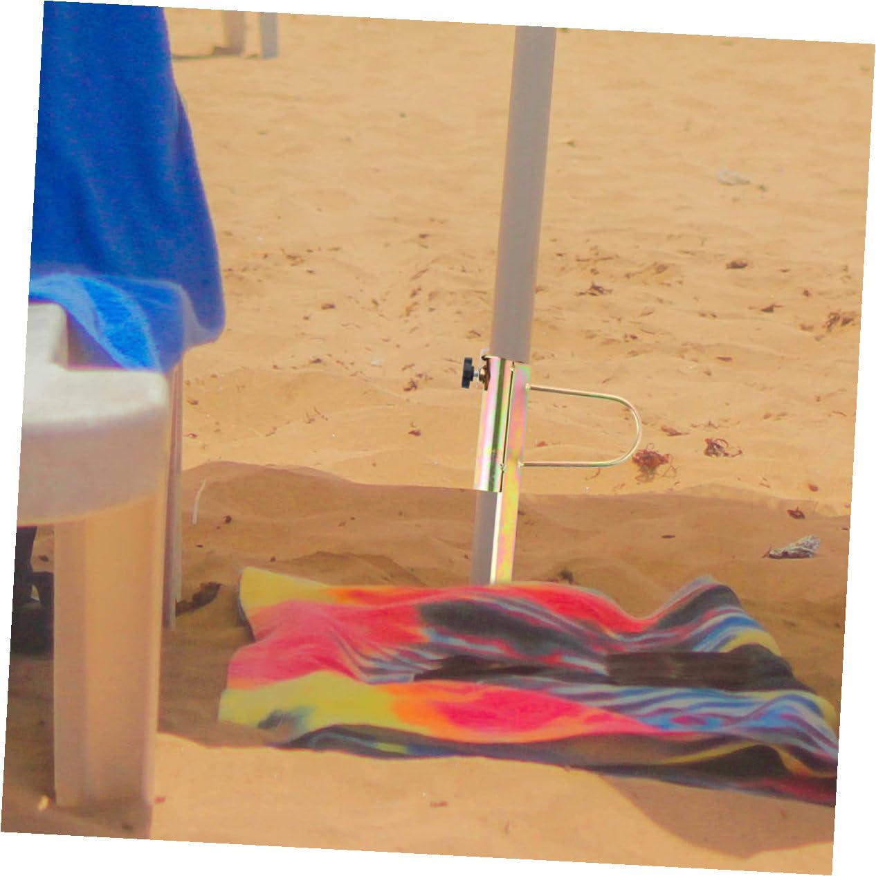 Soporte para Sombrilla de Playa, Ancla de Arena, 2 Piezas de Hierro