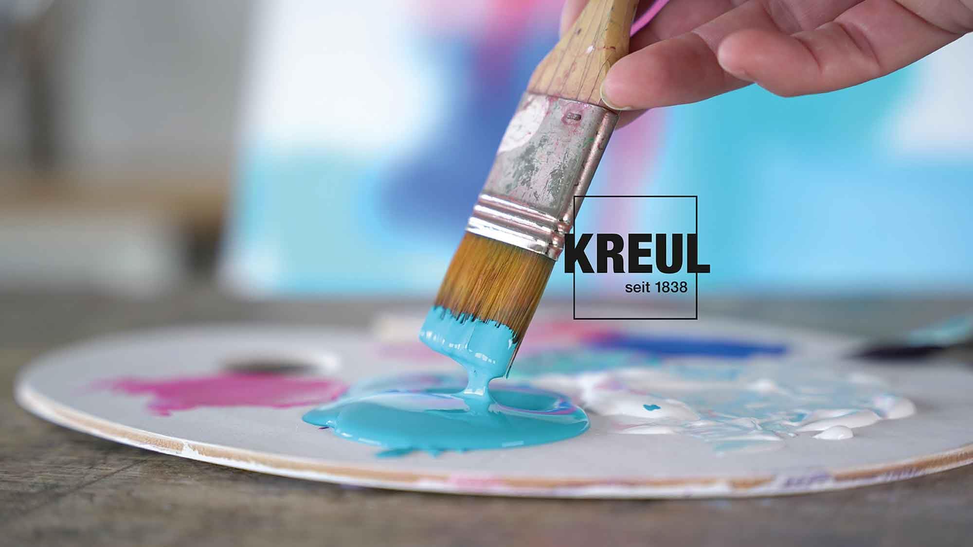 KREUL 17217 - Solo Goya Triton 2.500 ml secchio di vernice acrilica Bianco Asciugatura rapida con un aspetto opaco Qualità di studio Vernice a base d'acqua, versatile, coprente ed economica