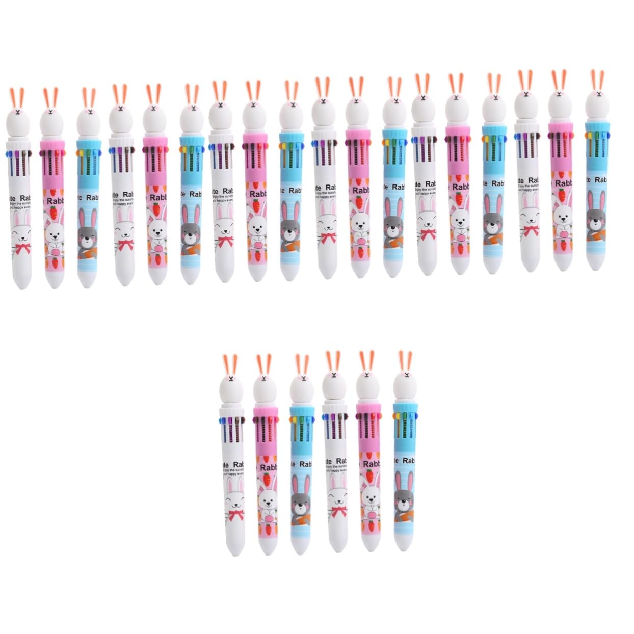 Homoyoyo 4 Ensembles Lot De Stylos À Bille Multicolores Pour École Stylos À Bille Résistants Pour Dessin Et Accessoires Garçon Fille Confortable Et Portable 6 Pièces * 4