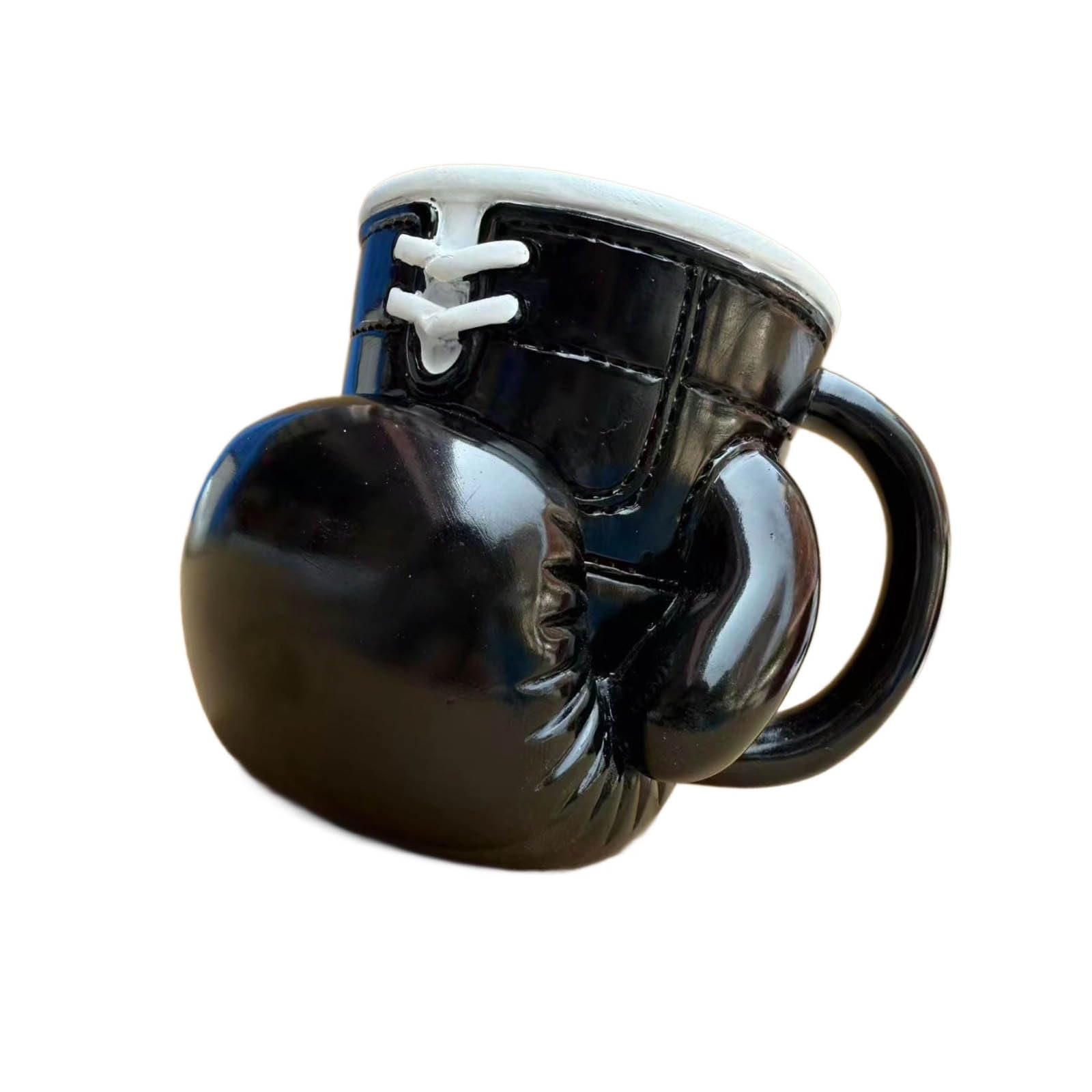 Kalttoy Black Glove Inspired Nonrust Steel Coffee Mugs For Athletes And Sports Enthusiasts Sturdy Stereoscopic Design Trainer Boxing Gift Mugs