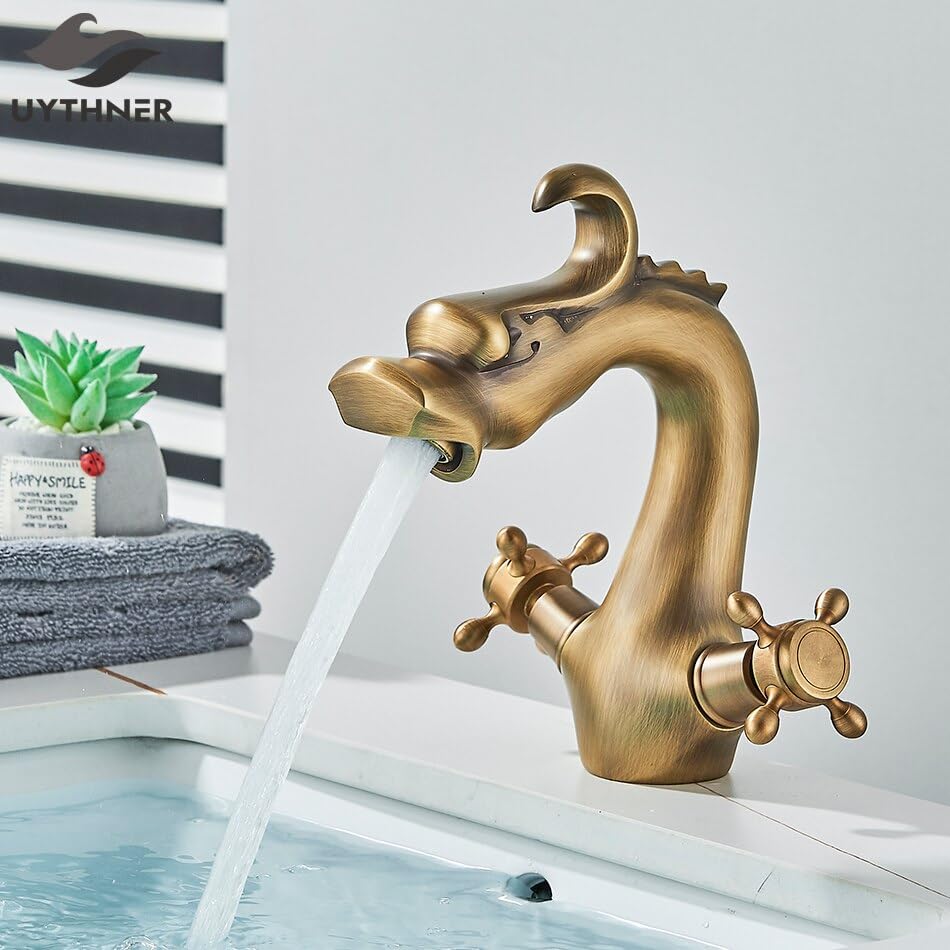 Mitigeur de lavabo rétro style Dragon pour évier de navire et vasque