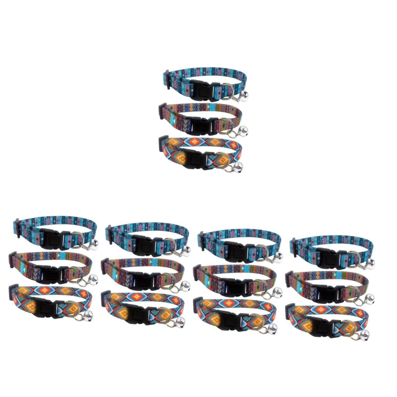 INOOMP 15stücke Teiliges Bohemian Katzenhalsband Verstellbar Für Kätzchen Und Kleine Hunde Mit Glöckchen Hautfreundlich Und Dekorativ Für Tägliches Tragen Und Feste