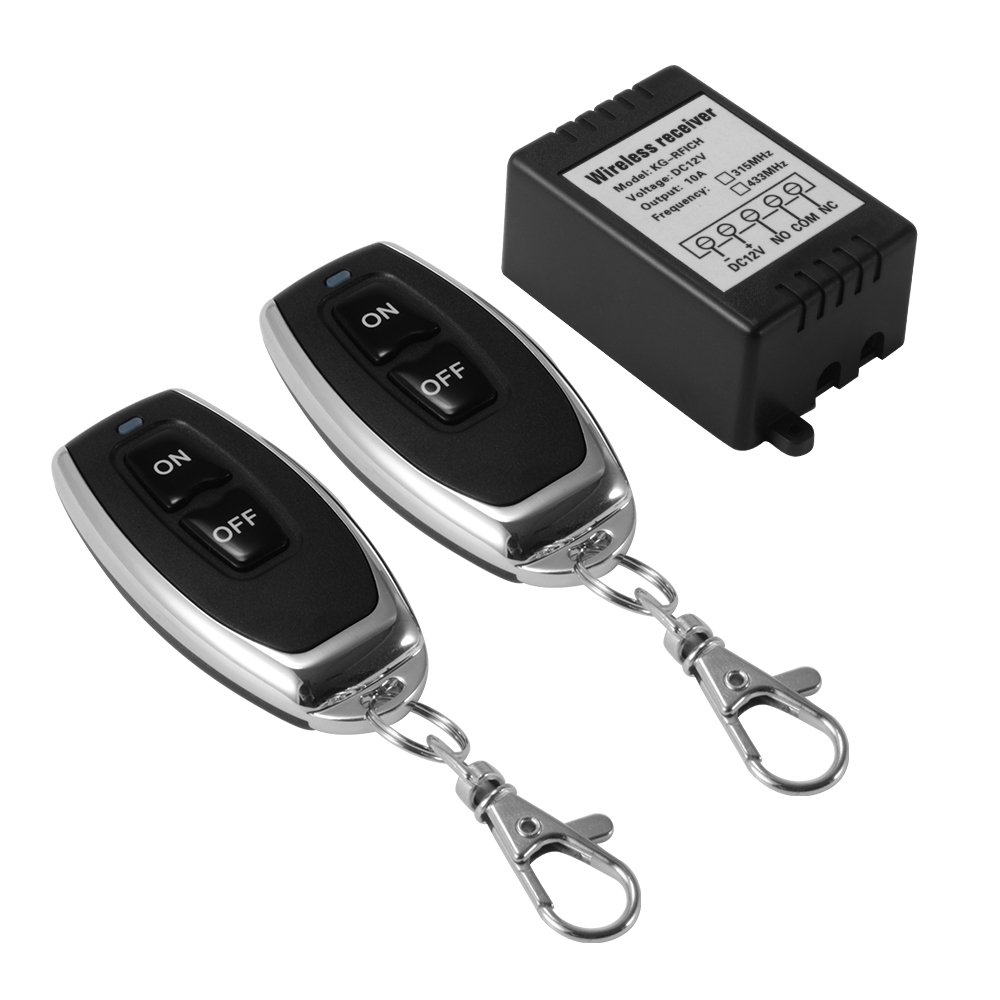 Kreema DC 12V 1 Channel 433Mhz RF Wireless Relay 328ft Long Range