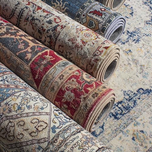 Tapis doux lavable d'une douceur exceptionnelle et au design géométrique abstrait - 4