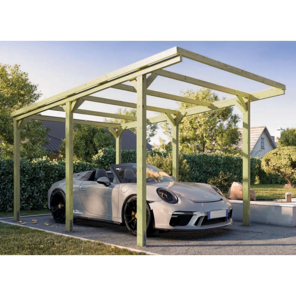 Pergola da Giardino 3x5 m in Legno massello trattata in Autoclave Resistente Agenti atmosferici Made in Italy