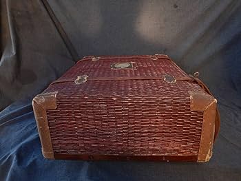 Amazon.co.jp: アンティーク 初期 柳行李トランク 旅行トランク