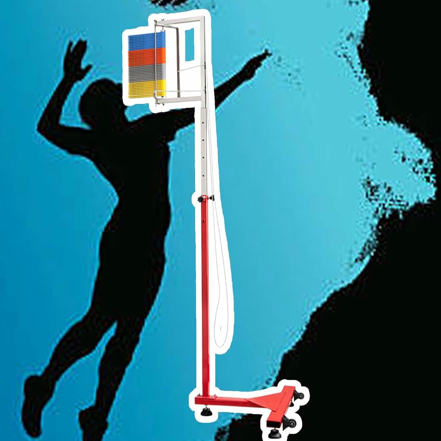 Vertical Jump Trainer Pull The Rope for Quick Reset Jumping Assessment Tool Outdoor Vertical Jump Tester Equipmen~/