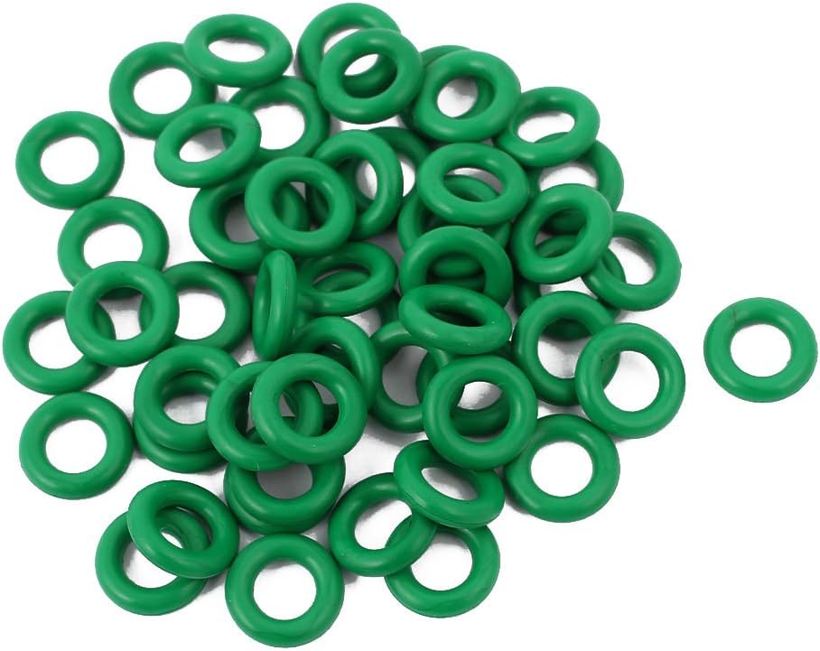 Qtqgoitem 50Pcs 8mm x 1.9mm Rubber Gasket O Ring Sealing