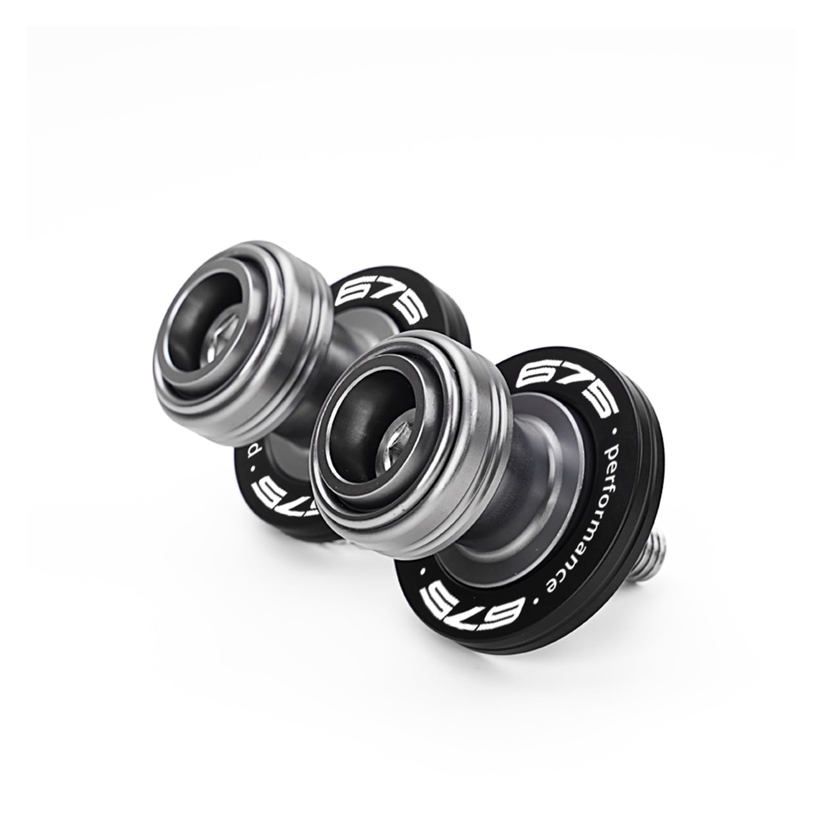 Ghjvfdcvds A-Titanium Motorcycle Rear Stand Swing Arm Spool Sliders For Cfmoto 675Nk 675Sr-R 675Sr 675Ss Swingarm Spools Slider Stand Screws Tire Valve Caps(A-Titanium)