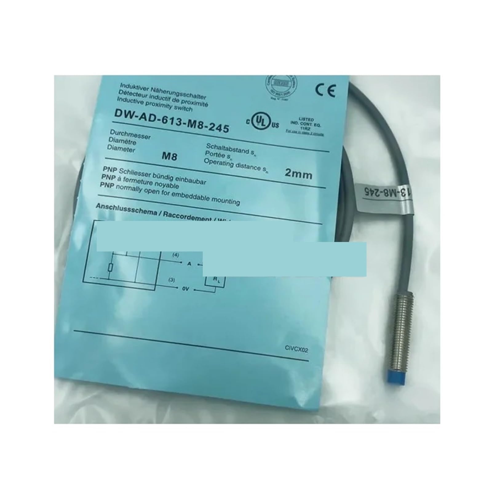 Capteur DW-AD-613-M8-245 pour éviter les pannes de positionnement