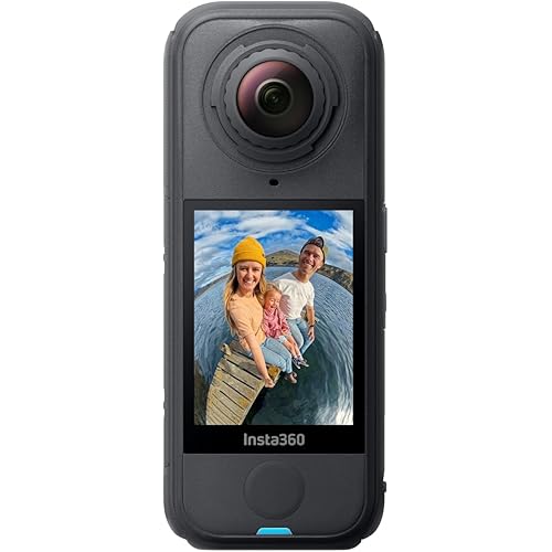 Insta360 X4 Air - Lightweight 165g 8K 360 Camera, Invisible Selfie Stick Effect, Replaceable Lenses, Shoot First & Frame Later, Built-in Wind Guard, FlowState Stabilization, AI-Powered App
