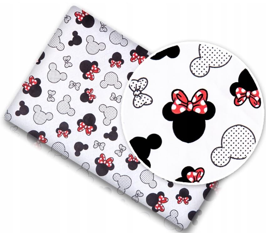 BABYMAM Baby Fitted Sheet 100% Cotton Mattress Toddler Bed 160x80cm Little Mouse — image 1