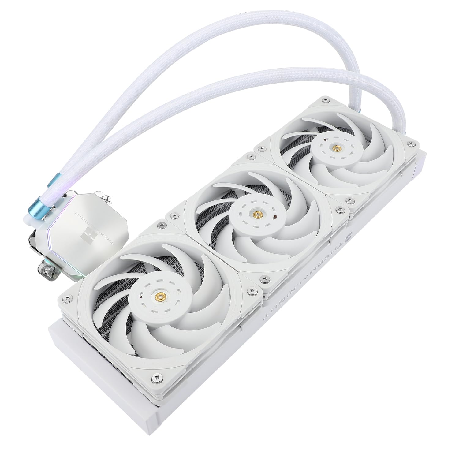 Thermalright Frozen Edge 360 White Refroidisseur d'eau liquide pour processeur avec ventilateur PWM 120mm, 360 Aio, dissipateur thermique à eau intégré pour AM4/AM5,lga1851