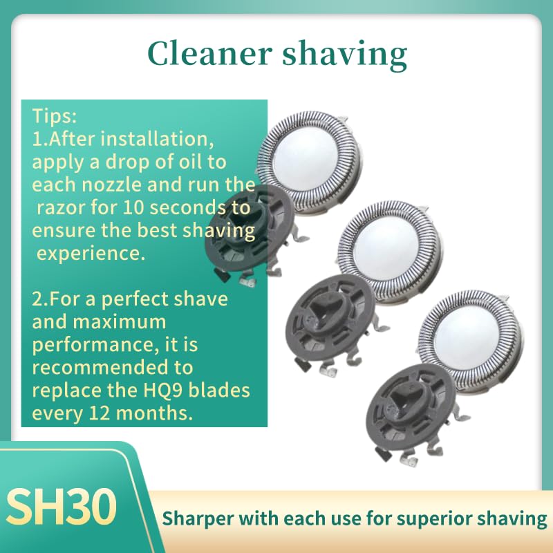 Miniatura 7 de SH30 - Cuchillas de repuesto para afeitadora eléctrica para hombre Philips Norelco Shaver Series 3000, 2000, 1000 con hoja de afilado duradera,