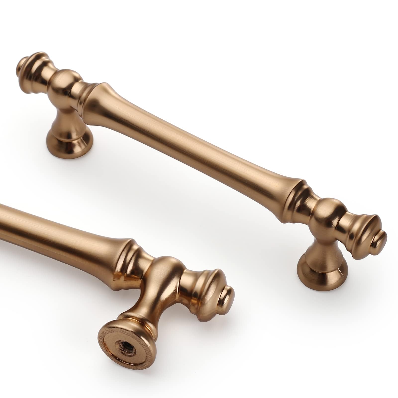 Asidrama 10 Pack 3 Inch(76mm) Champagne Bronze Kitchen Cabinet Handles,Brushed Brass Cabinet Pulls Kitchen Cabinet Hardware for Cupboard Gold Drawer Pulls — Amazon image 7