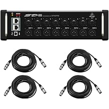 SD8 I/O Stage Box with 8 Remote-Controllable MIDAS Preamps, Bundle with 4x 25' Value Series XLR M to F Microphone Cable