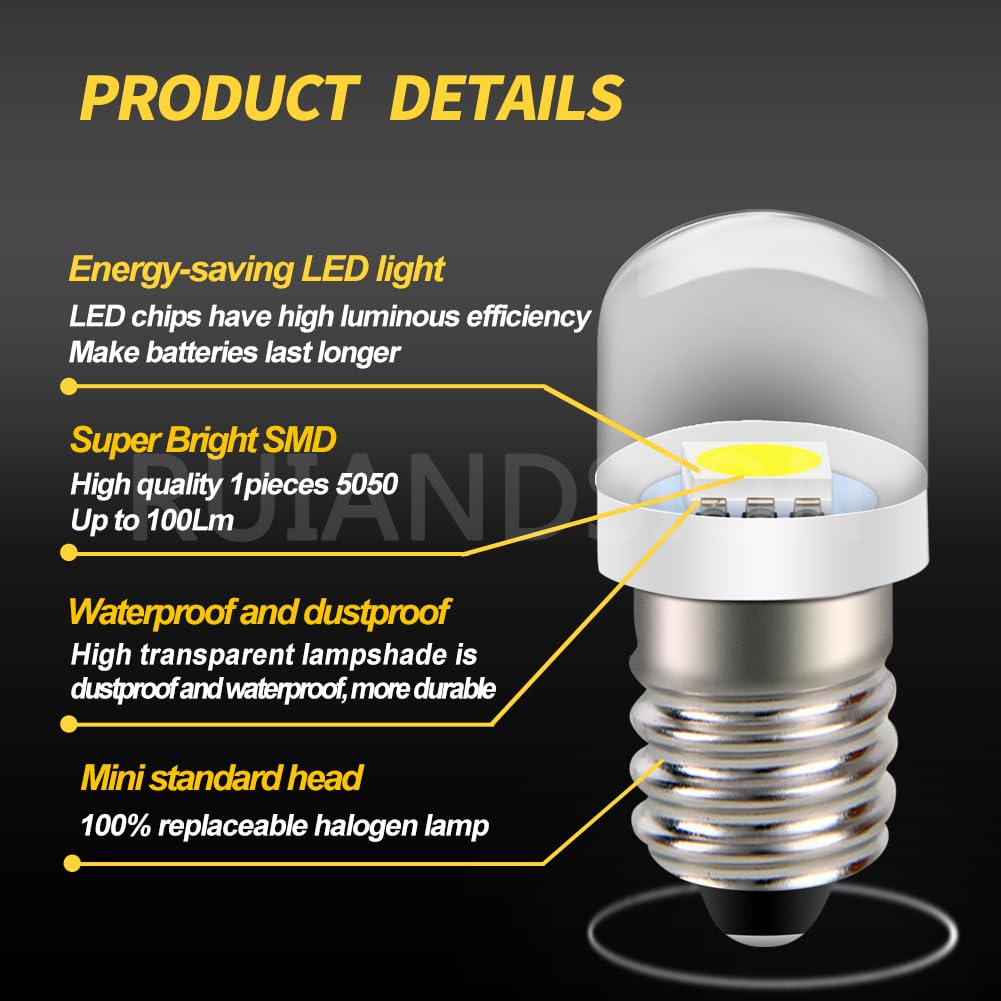 Ampoule Phare Moto LED BA21D - 4000 Lumens, 6000K Blanc, 10-60V (sans Polarité)