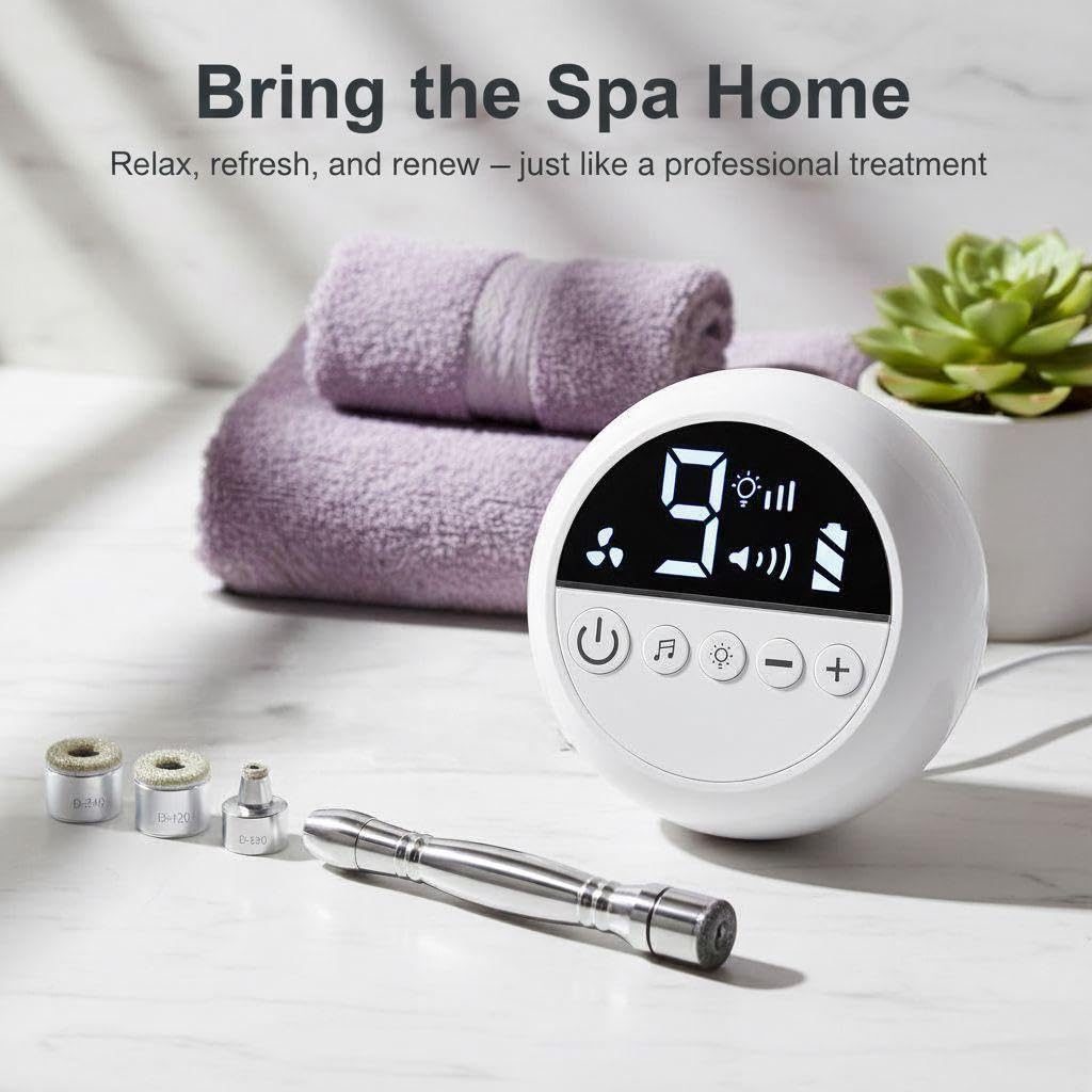Diamond Micro-dermabrasion Machine, 2 in 1 Dermabrasion Facial Machine for Exfoliation & Blackhead Removal, Home Use Facial Skin Care Device - Image 4