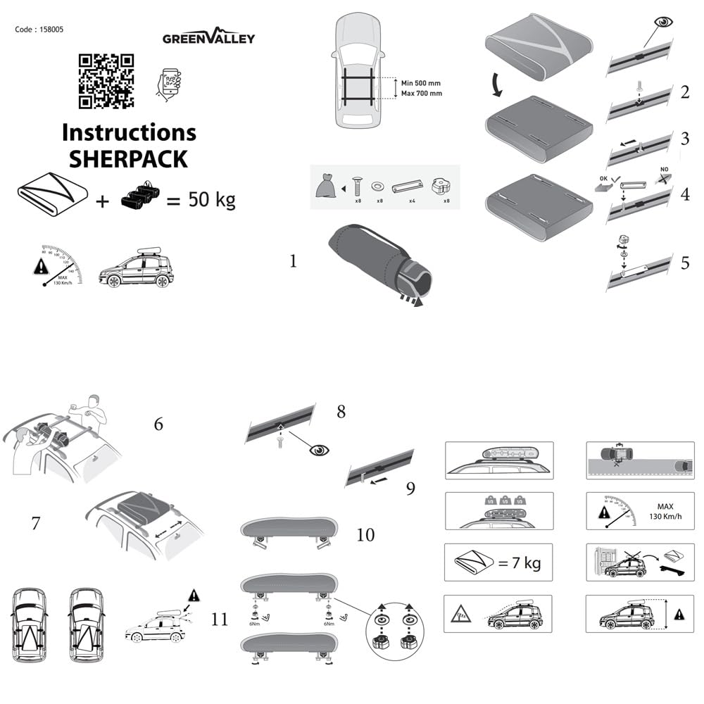 Cofre de techo para barras portaequipajes de 270 litros para coches compatible con UAZ Box coche impermeable baúl resistente fondo de metal Luna 100 x 80 x 26-40 cm