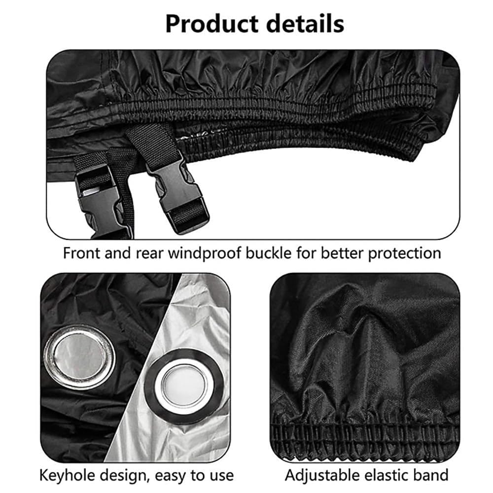 Housse Moto Housse de Protection pour Honda CB 125 R (2018-), Oxford Tissu Respirant Anti-Poussière Impermeable Housse Moto,A A