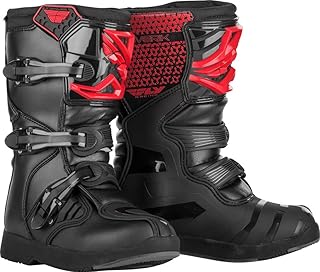 Fly Racing Maverick MX Youth and Mini Boots (Red/Black, 5)