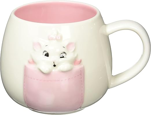 Amazon Co Jp ディズニー おしゃれキャット マリー ポケット マグカップ 300ml ホワイト San29 ホーム キッチン
