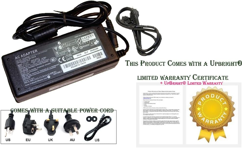 Upbright AC Adapter for Panasonic Toughbook CF-19 CF-19CHBAXBM Tablet PC Power Supply Cord Charger PSU