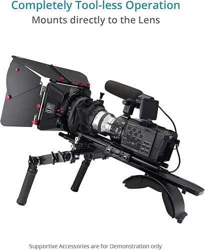 Miniatura 7 de CAMTREE Swing Away - Caja mate de gran angular para barra de 0.591 in. para lentes de hasta 4.134 in de diámetro, operaciones sin herramientas. Dos