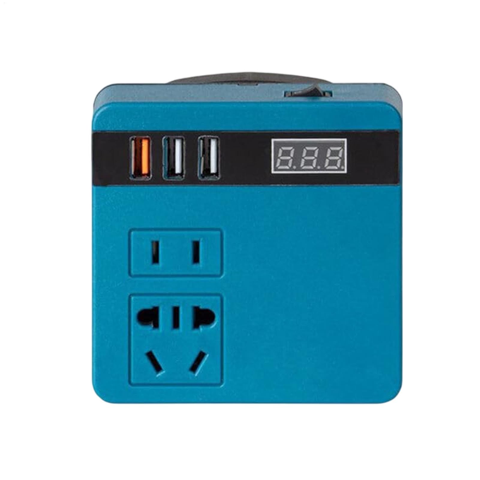 Centrale elettrica portatile, inverter a batteria | Trasformatore di batteria intelligente con visualizzazione della corrente | Presa alimentata a batteria per viaggi in campeggio all'aperto