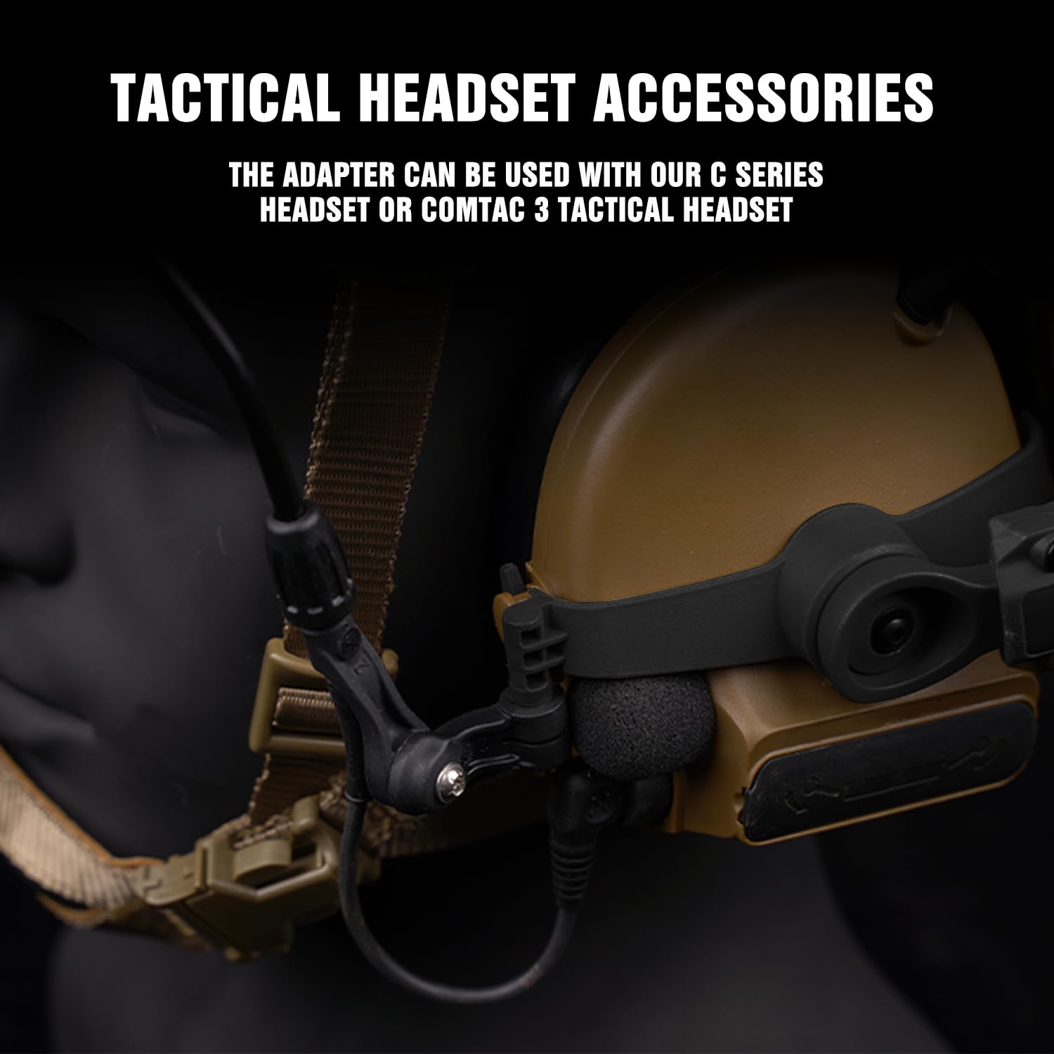 Zhongren Fast Casque Arc Rail Adaptateur COMTAC3 Tactique Pickup Casque Suspension Support Multi-Angle Rotation pour OPS Core Arc & Team Wendy M-Lok Rail