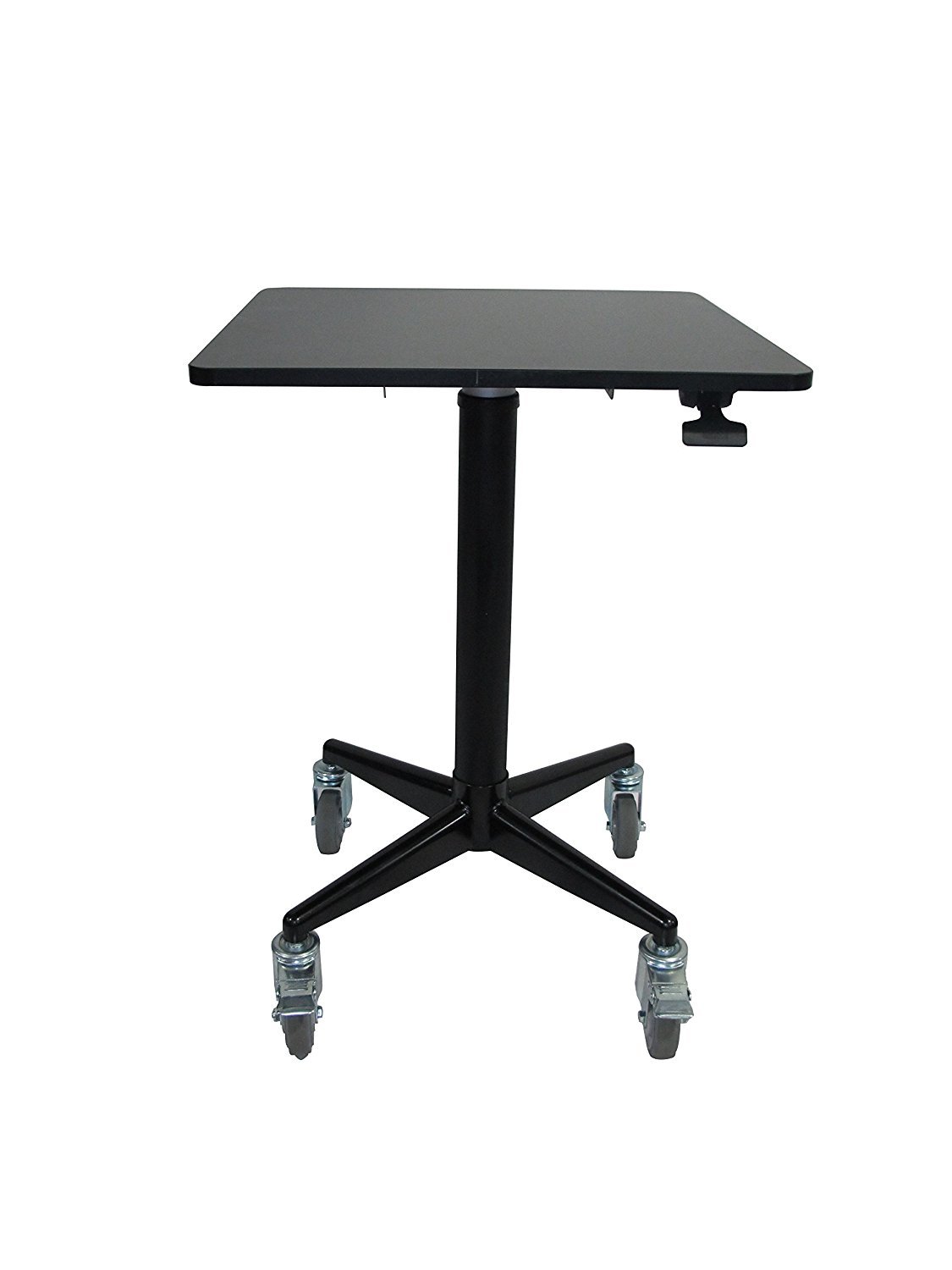 ApexDesk AirDesk Series 24”x24” Movable/Lockable Sit/Standing Desk, Pneumatic Height Adjustable 32” to 49.5”