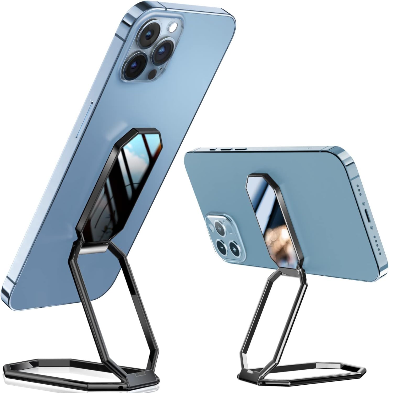 Flavizo Mobile Back Holder Grip Black Foldable Design, Phone Back Stand Kickstand for Mobiles, Durable Mobile Cover Stand, Phone Holder for Secure Comfortable Use-image-15